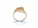 9ct Yellow Sapphire & Diamond Ring