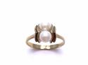 9ct Yellow Gold Double Pearl Ring