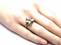 9ct Yellow Gold Opal & Diamond Ring