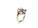 9ct Yellow Gold Opal & Diamond Ring