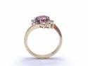 9ct Yellow Gold Red & White CZ Ring