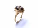 9ct Smokey Quartz Solitaire Ring