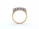 An Old Mine Cut Diamond 5 Stone Ring