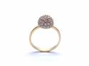 9ct Yellow Gold CZ Cluster Ring