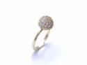 9ct Yellow Gold CZ Cluster Ring