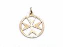 18ct Yellow Gold Maltese Cross Pendant