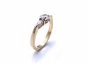 9ct Yellow Gold CZ 3 Stone Ring