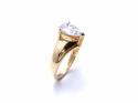 14ct Yellow Gold CZ Solitaire Ring