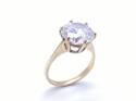 9ct Yellow Gold CZ Solitaire Ring