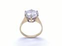 9ct Yellow Gold CZ Solitaire Ring