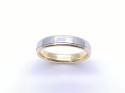 18ct Two Colour Wedding Ring 5mm