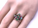 14ct Synthetic Multi Stone Ring