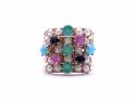 14ct Synthetic Multi Stone Ring