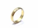 18ct Yellow Gold Plain Wedding Band 4mm