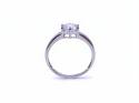 9ct White Gold CZ Solitaire Ring