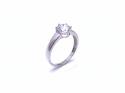 9ct White Gold CZ Solitaire Ring