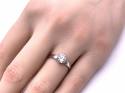 9ct White Gold CZ Solitaire Ring