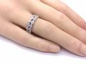 Platinum Diamond Double Row Eternity Ring 0.35ct