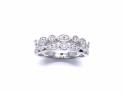 Platinum Diamond Double Row Eternity Ring 0.35ct