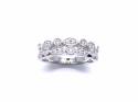 Platinum Diamond Double Row Eternity Ring 0.35ct