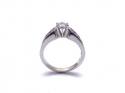 14ct Diamond Solitaire Ring Est 0.84ct