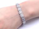 9ct White Gold Diamond Bracelet 7.36ct