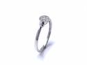 Platinum Diamond Cluster Ring 0.10ct