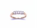 18ct Yellow Gold Diamond 5 Stone Ring