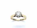 9ct Yellow Gold Diamond Solitaire Ring