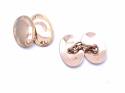 9ct Rose Gold Cufflinks Birmingham 1921