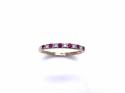 9ct Yellow Gold Ruby & Diamond Eternity Ring