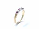 9ct Yellow Gold Ruby & Diamond Eternity Ring