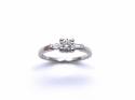 Platinum Diamond Solitaire Ring 0.34ct