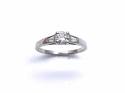 Platinum Diamond Solitaire Ring