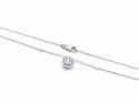 9ct White Gold Diamond Necklet 0.23ct