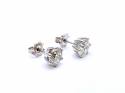 18ct White Gold Diamond Stud Earrings 4.08ct