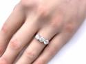 18ct White Gold Diamond 3 Stone Ring 2.14ct