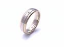 9ct 2 Colour Wedding Ring 4mm