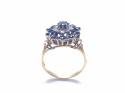 18ct Sapphire & Diamond Cluster Ring