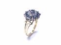 18ct Sapphire & Diamond Cluster Ring