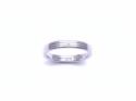 18ct White Gold Patterned Wedding Ring