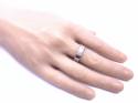 Palladium Diamond Wedding Ring 6mm