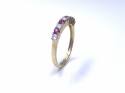 9ct Yellow Gold Ruby & Diamond Eternity Ring