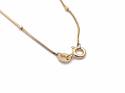 9ct Yellow Gold Snake Anklet 10 Inch