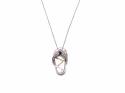 9ct Diamond Flip Flop Pendant & Chain