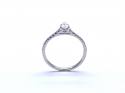 Platinum Pear Shaped Diamond Solitaire Ring