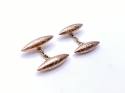 9ct Old Rose Gold Cufflinks Birmingham 1911