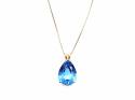 18ct Synthetic Spinel Pendant & Chain
