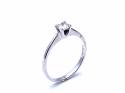 18ct White Gold Diamond Solitaire Ring