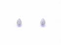 9ct White Gold Diamond Cluster Earrings 0.21ct